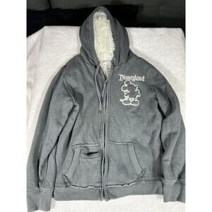 Disneyland 55th Anniversary M Medium Soft Full Zip Sweatshirt Hoodie Walt Disney